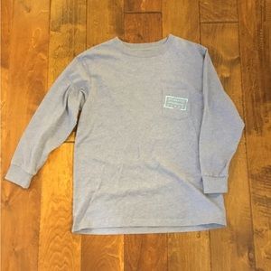 Southern Marsh Boys Pocket Long Sleeve T-ShirtDuck Logo Tee Size Large